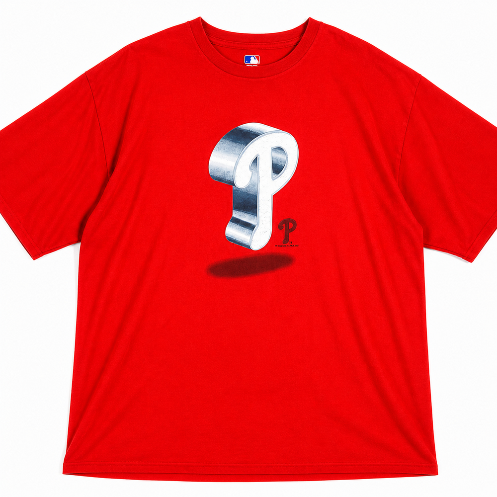VF IMAGEWEAR Shirt Mens 54 Red Philadelphia Phillies Graphic Tee Crewneck